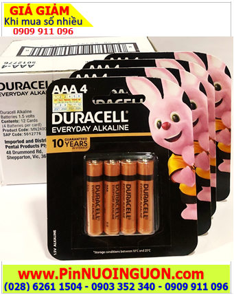 COMBO 01HỘP 12vỉ=48viên (Vỉ 4viên) Pin AAA Duracell LR03 MN2400 Everyday Alkaline 1.5v _Giá chỉ 468.000/Hộp